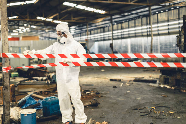 Professional Biohazard technician working in Louisville, IL